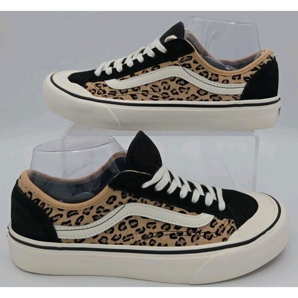 Vans Style 36 Decon Ultra Cush Premium Shoes -Womens 8 Mens 6.5 Leopard EUC - Picture 1 of 9